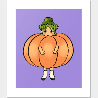 halloween pumpkin costume yotsuba Posters and Art